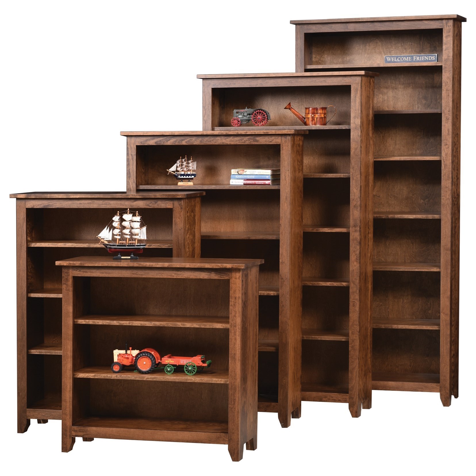 Custom solid wood bookcases store